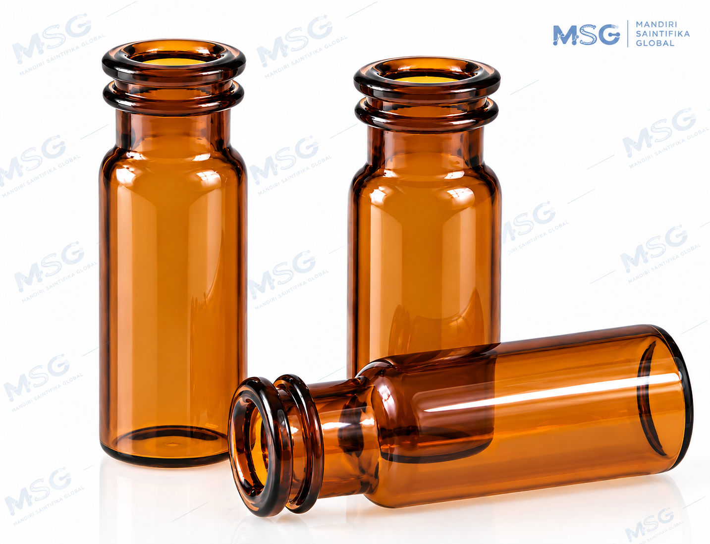 ND20, Crimp Headspace Amber Vial, Round bottom